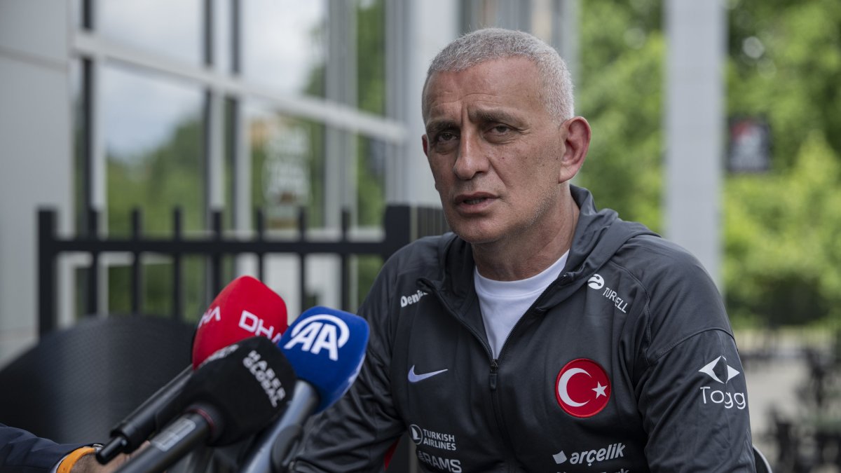 Turkish Football Federation (TFF) President İbrahim Hacıosmanoğlu addresses the press, Chapel Hill, U.S., June 10, 2025. (AA Photo)