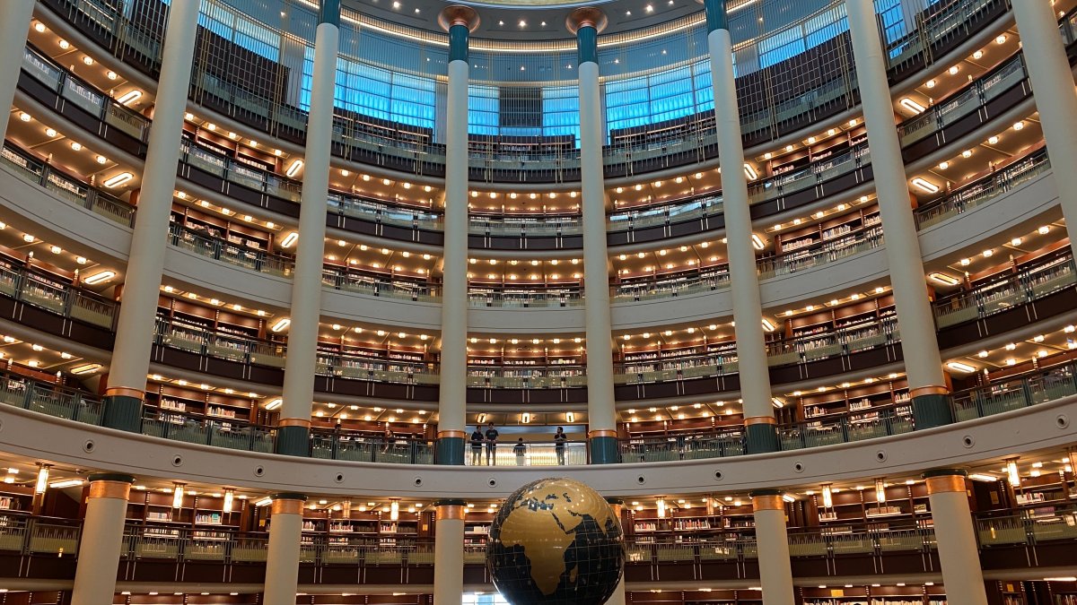 A View of the Nation&#039;s Library of the Presidency, Ankara, Türkiye. (Shutterstock Photo)