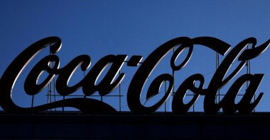A Coca-Cola logo is pictured in Brussels, Belgium, March 4, 2024. (Reuters Photo)