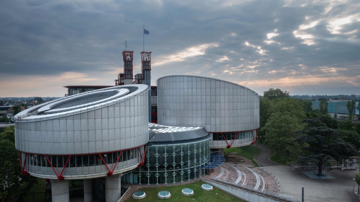 This photograph shows the European Court of Human Rights building, Strasbourg, eastern France, on May 8, 2024. (AFP Photo)