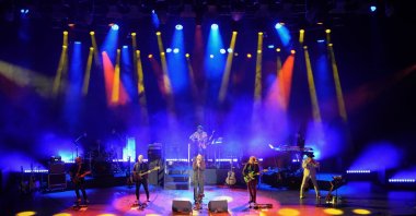 Renowned figure in progressive rock and symphonic music, Alan Parsons performs at the Harbiye Cemil Topuzlu Open-Air Theater, Istanbul, Türkiye, June 12, 2025. (AA Photo)