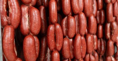 Traditional Turkish sausage is made with meat and spices. (Shutterstock Photo)