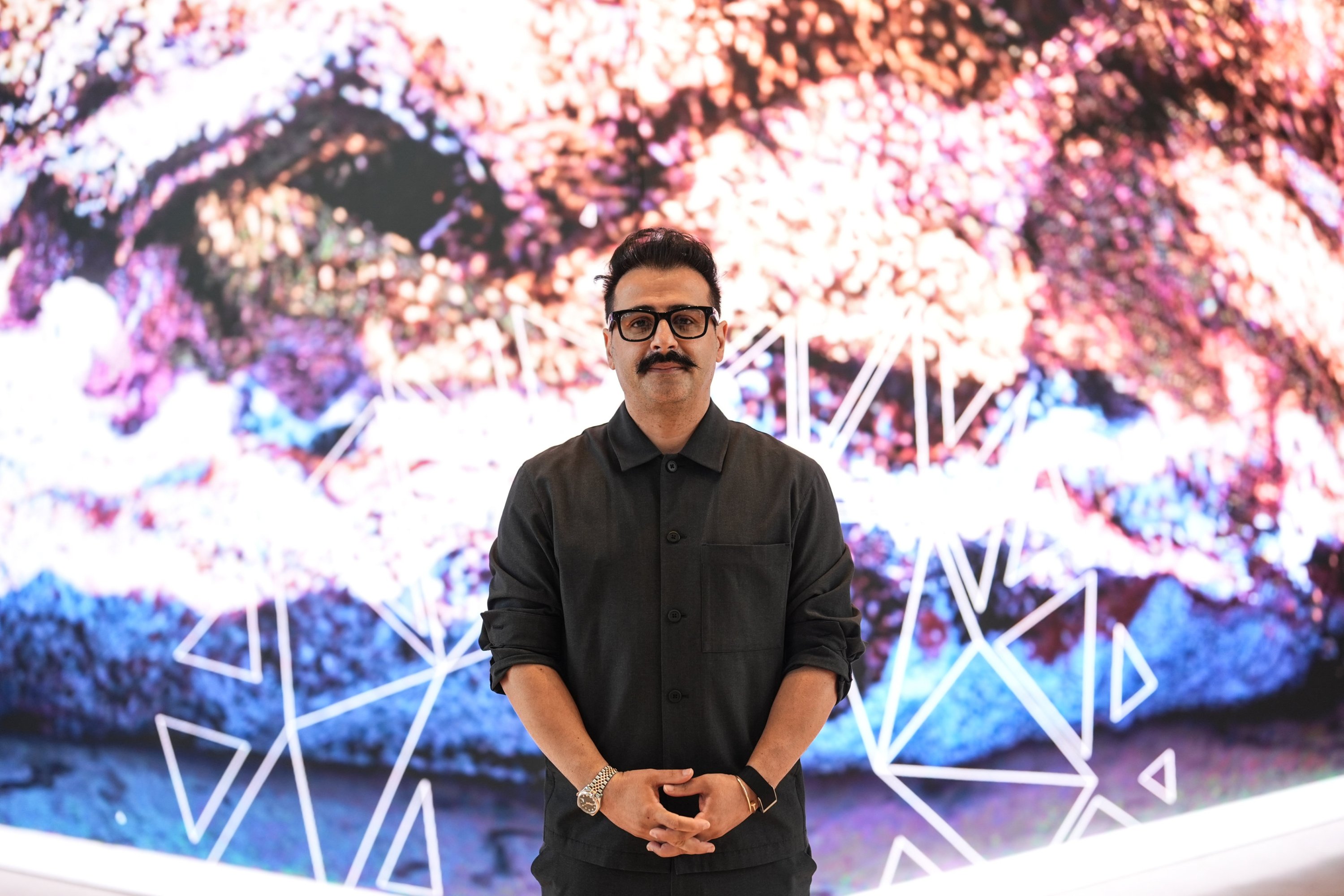 Ferdi Alıcı, the creative force behind OUCHHH, poses for a photo at the Digital Art Festival, Istanbul, Türkiye, June 11, 2025. (AA Photo)