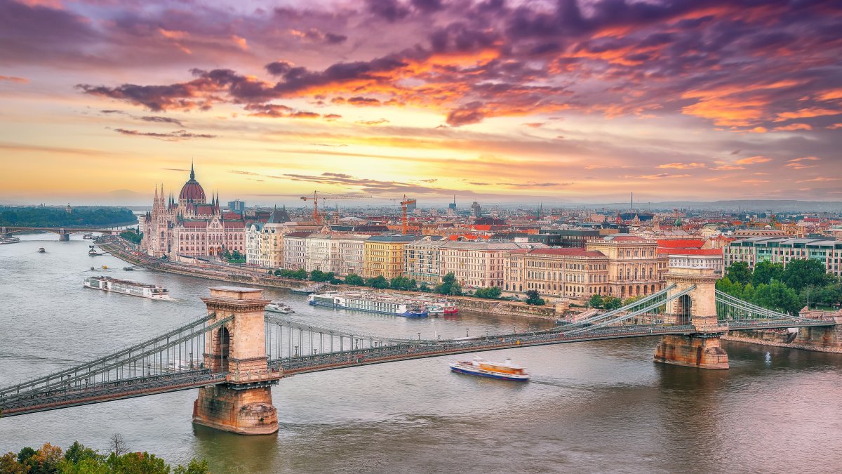 An aerial view of the city of Budapest. (Shutterstock Photo)