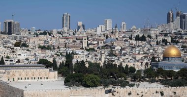 An empty Al-Aqsa Mosque Complex in the Old City, East Jerusalem, occupied Palestine, June 13, 2025 (AFP Photo)