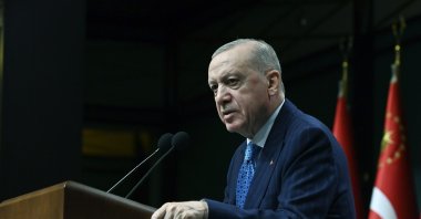 President Recep Tayyip Erdoğan speaks at an event in Ankara, Türkiye, June 2, 2025. (IHA Photo)