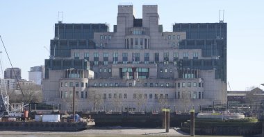 A general view of the MI6 headquarters in London, U.K., March 18, 2025. (AP Photo)
