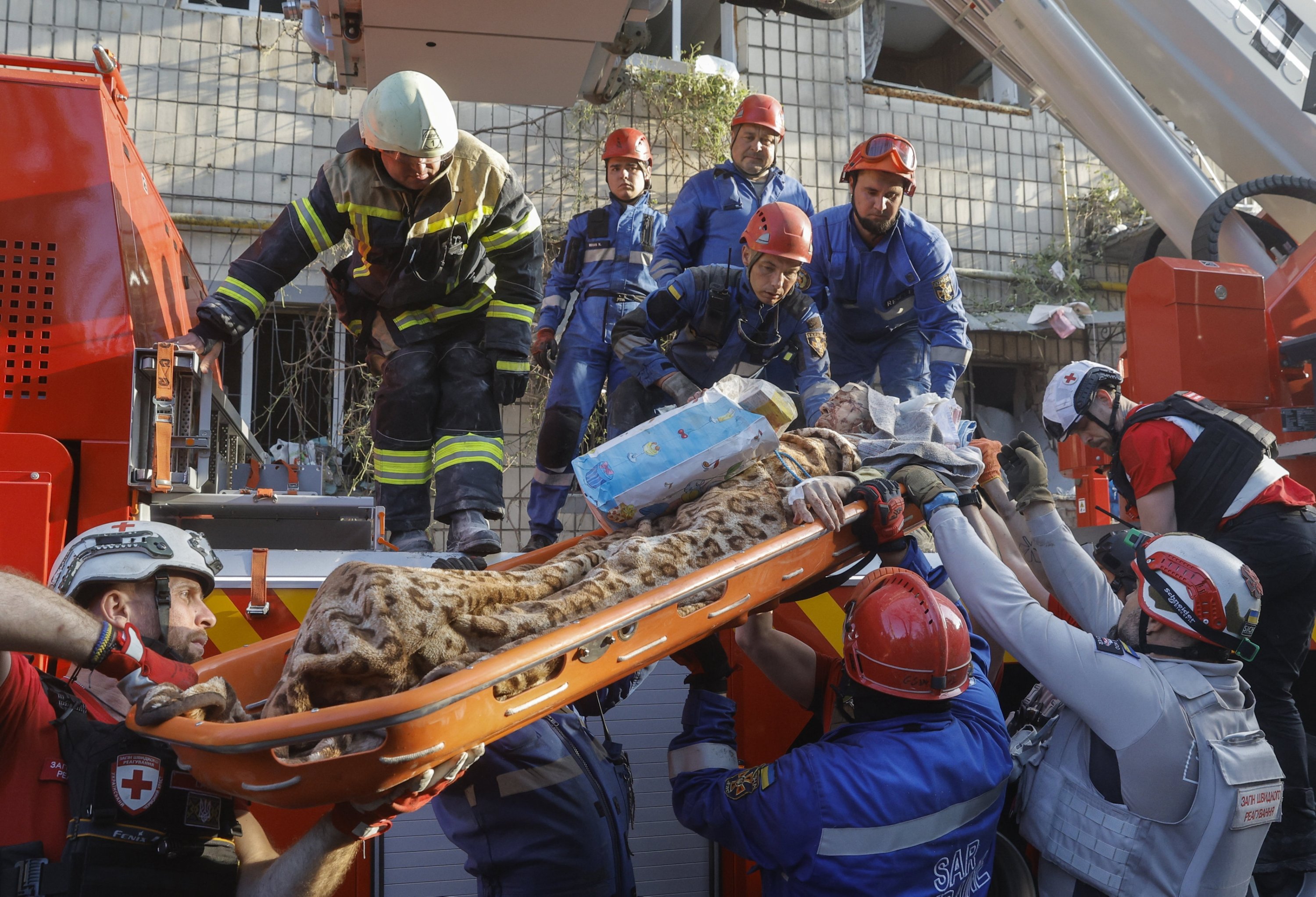 At least 16 dead in 'horrific' Russian strike on Ukrainian capital