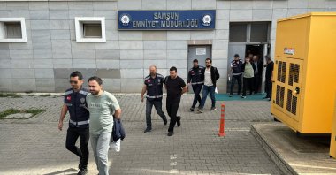 Security forces escort FETÖ members, Samsun province, Türkiye, May 30, 2025. (AA Photo)