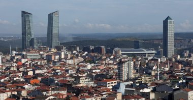 Residential buildings and business towers are seen in Istanbul&#039;s Kağıthane and Sarıyer districts, Türkiye, May 30, 2025. (Reuters Photo)