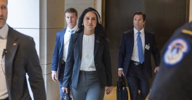 Director of National Intelligence Tulsi Gabbard arrives for a closed-door hearing with Senators in the Senate SCIF in the U.S. Capitol in Washington, D.C., June 17, 2025. (EPA Photo)