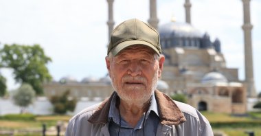 Şevki Kılıç, 81, takes the university exam to show that learning has no age limit, Edirne, Türkiye, June 18, 2025. (AA Photo)