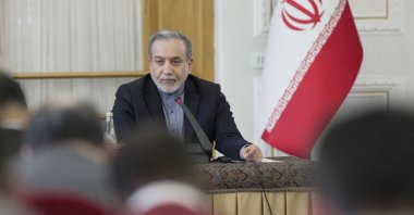 Iran's Foreign Minister Abbas Araghchi attends a meeting with ambassadors of foreign countries in Tehran, Iran, June 15, 2025. (AFP Photo)