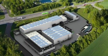 Aerial planned view of Hitachi Energy power transformer factory in Dilovası, Türkiye. (Courtesy of Hitachi Energy)