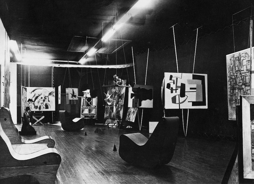 The abstract gallery of Peggy Guggenheim’s museum-gallery Art of This Century,