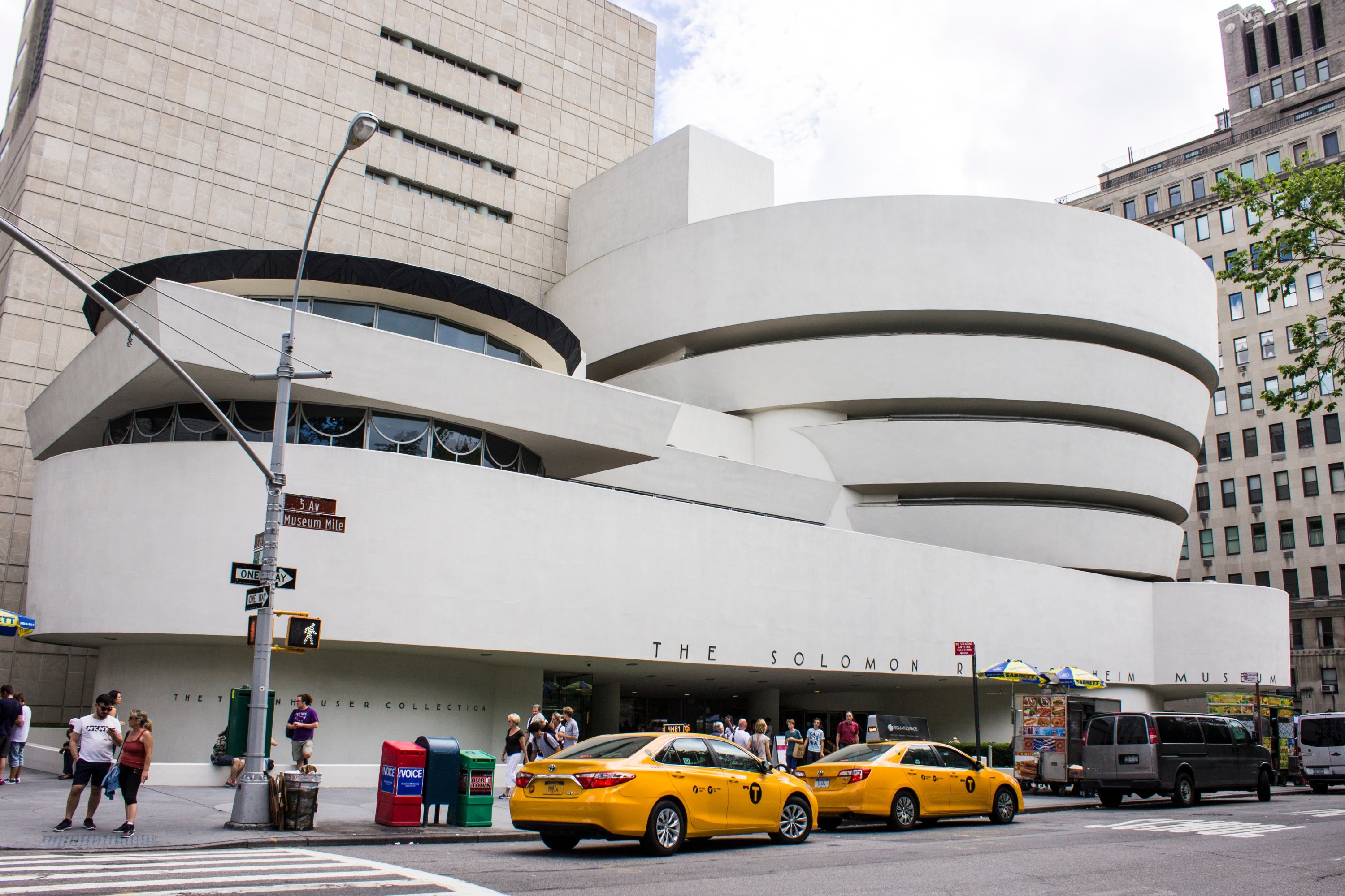 The Solomon R. Guggenheim Museum, an art museum located at Fifth Avenue in the Upper East Side neighborhood of Manhattan, U.S., Aug. 18, 2015. (Shutterstock Photo)