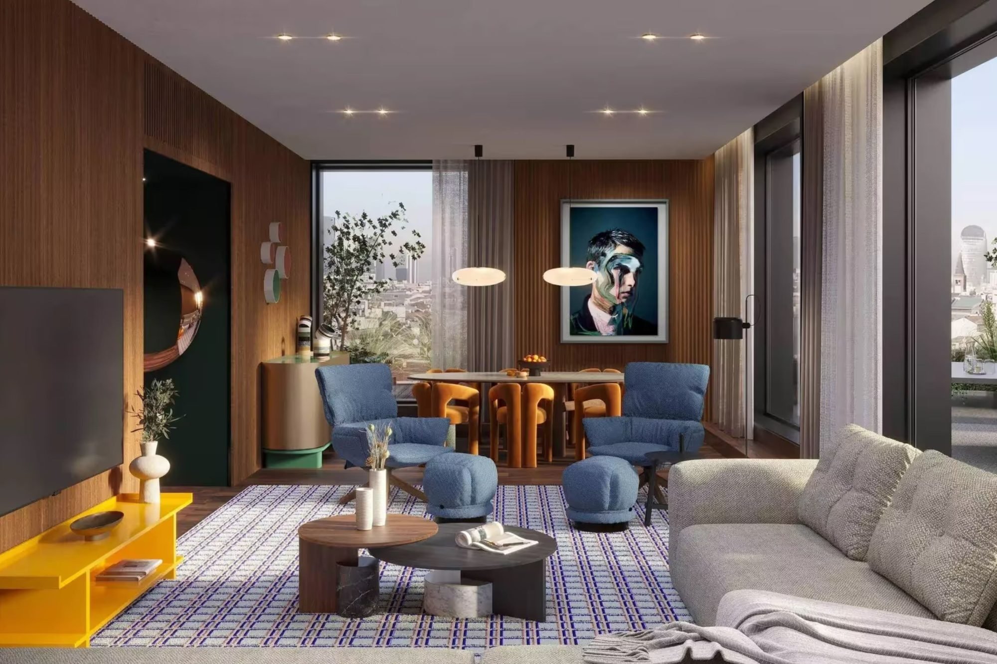 The interior of a room at Casa Brera Milano. (Courtesy of Casa Brera)