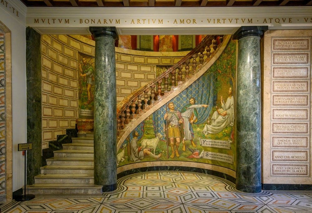 Interior of the Biblioteca Ambrosiana, Milan, Italy, Oct. 17, 2024. (Shutterstock)