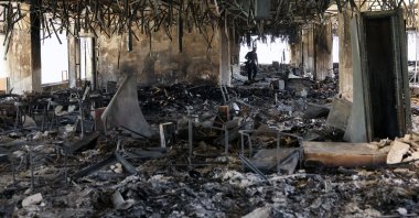 A view of the damaged building of Iranian state TV (IRIB) after an Israeli airstrike, Tehran, Iran, June 19, 2025. (EPA Photo)