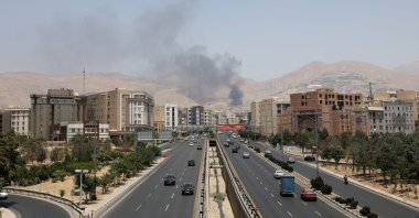 Smoke rises following an Israeli attack on a Sharan oil depot, Tehran, Iran, June 16, 2025. (Reuters Photo)