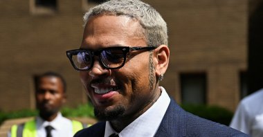 U.S. singer Chris Brown walks outside Southwark Crown Court, London, U.K., June 20, 2025. (Reuters Photo)