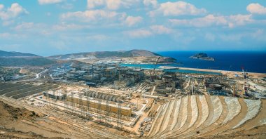 The construction site of the Akkuyu Nuclear Power Plant, Mersin, southern Türkiye, May 25, 2025. (DHA Photo)