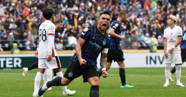 Inter Milan&#039;s Lautaro Martinez celebrates scoring their first goal in a FIFA Club World Cup match against Urawa Red Diamonds, Seattle, Washington, U.S., June 21, 2025. (Reuters Photo)