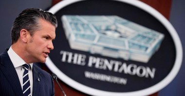 U.S. Defense Secretary Pete Hegseth speaks during a news conference at the Pentagon in Arlington, Virginia, June 22, 2025. (AFP Photo)