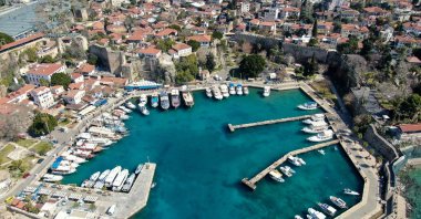 An aerial view of a historic area in Muratpaşa district, Antalya, southern Türkiye, June 3, 2025. (IHA Photo)