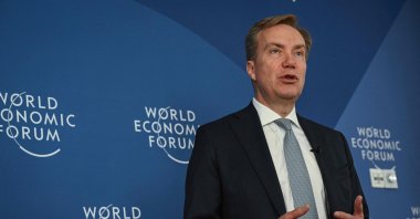 President and CEO of the World Economic Forum (WEF) Borge Brende speaks ahead of the opening of a meeting in Tianjin, China, June 24, 2025. (AFP Photo)