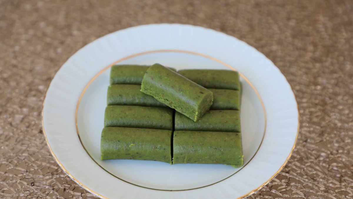 Traditional Gaziantep pistachio paste, at an undisclosed location. (IHA Photo)