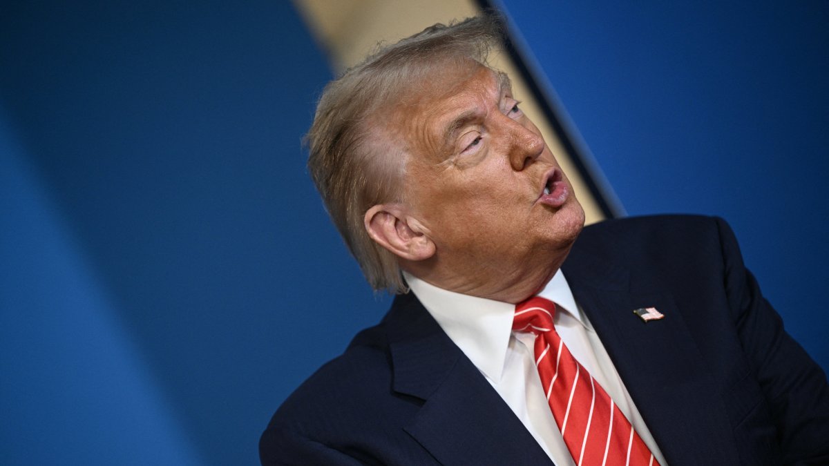 U.S. President Donald Trump speaks during a NATO meeting in The Hague, Netherlands, June 25, 2025. (Reuters Photo)