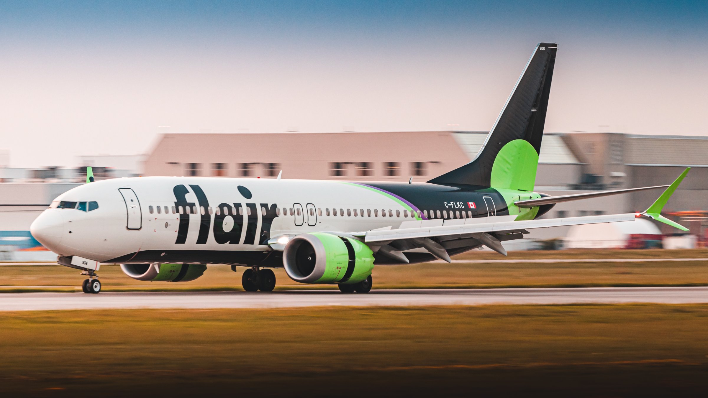 A Flair Boeing 737 Max 8 aircraft rolling out after landing, Aug. 5, 2021. (Wikimedia Commons File Photo)