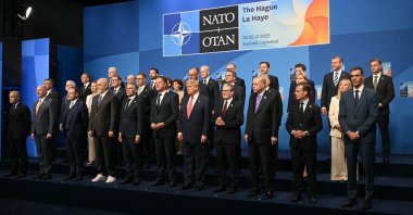 Participants pose for a family photo at the NATO summit, The Hague, Netherlands, June 25, 2025. (Reuters Photo)