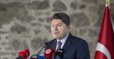 Justice Minister Yılmaz Tunç speaks at the event, Ankara, Türkiye, June 25, 2025. (AA Photo)
