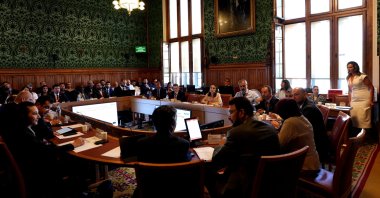 Attendees are seen at the "Business Without Barriers: Removing Obstacles in U.K.-Türkiye Trade" roundtable, London, U.K., June 25, 2025. (AA Photo)