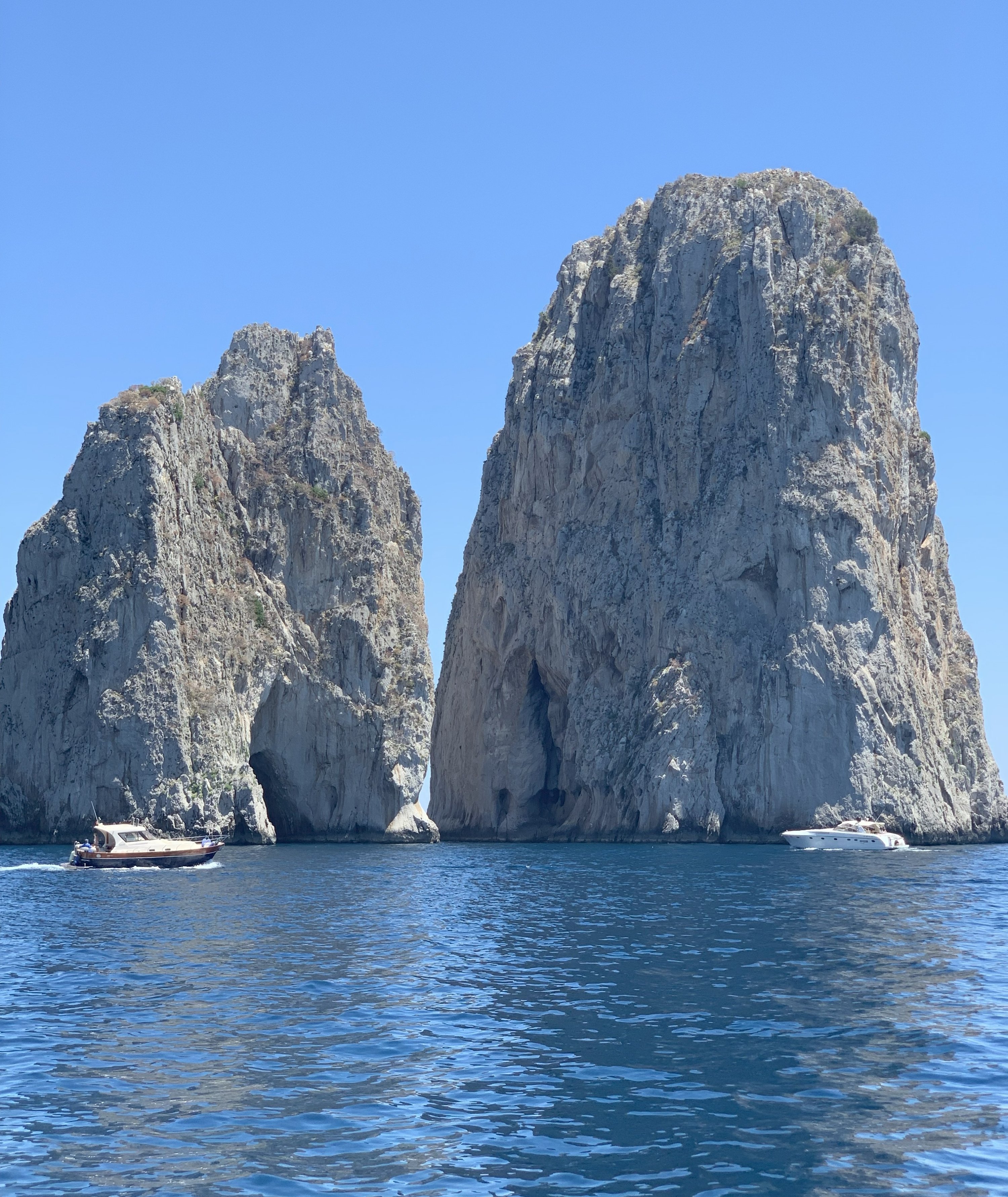 An aerial view of the Faraglioni Rocks, Capri, Italy, June 9, 2025. (Photo by İlker Topdemir)