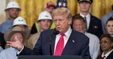 U.S. President Donald Trump speaks during the "one, big, beautiful event" in the White House, Washington, U.S., June 26, 2025. (EPA Photo)