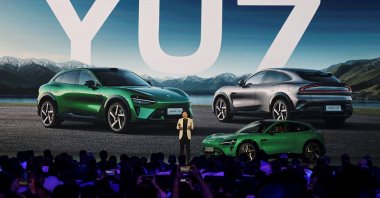 Xiaomi founder and CEO Lei Jun introduces the Chinese smartphone maker&#039;s new electric SUV YU7 at a launch event, Beijing, China, May 22, 2025. (Reuters Photo)