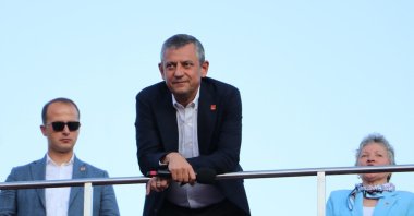 Republican People’s Party (CHP) chair Özgür Özel attends a rally of his party, Tekirdağ, northwestern Türkiye, June 22, 2025. (DHA Photo)