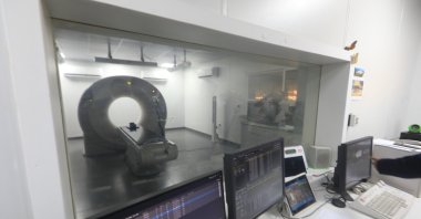The renovated CT scan room at Beyruni Cancer Hospital following its reopening, Damascus, Syria, June 25, 2025. (AA Photo)