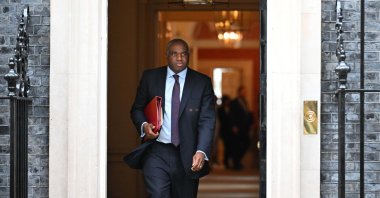 British Foreign Secretary David Lammy leaves Downing Street after a meeting, London, United Kingdom, June 24, 2025. (AA Photo)