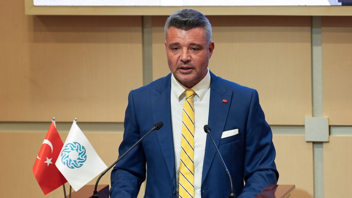 Sadettin Saran speaks at Istanbul Chamber of Commerce meeting, Istanbul, Türkiye, March 15, 2024. (IHA Photo)
