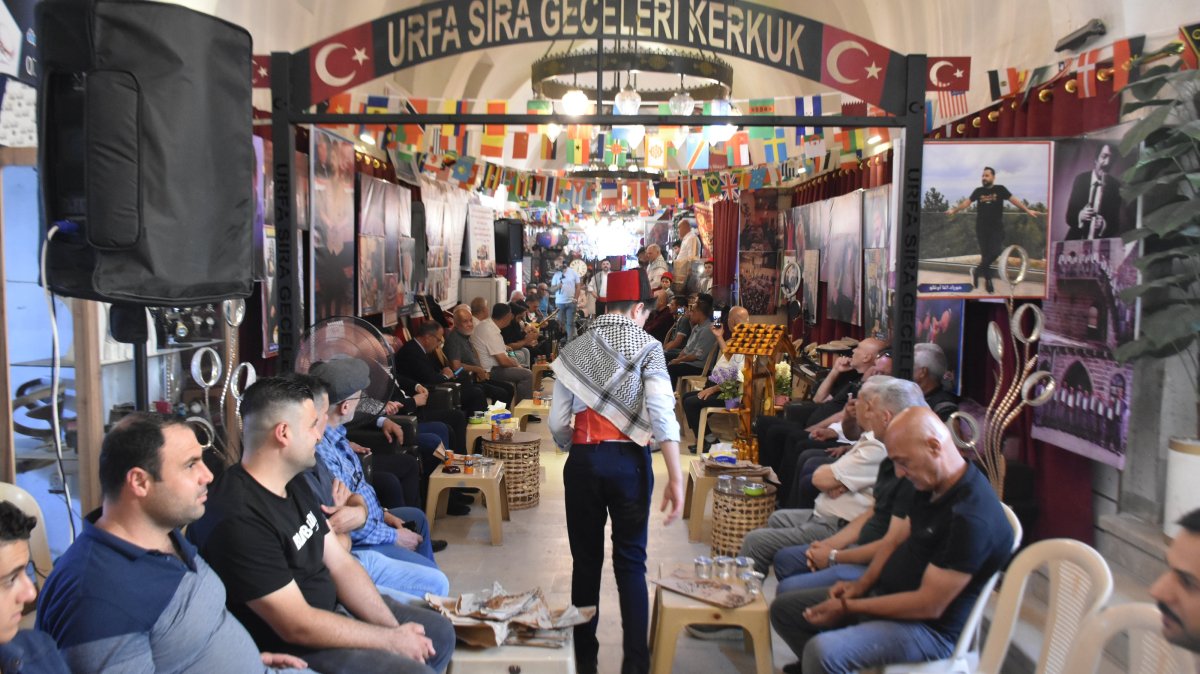 In the historic city of Kirkuk, a unique cafe called &quot;Urfa Sıra Geceleri&quot; (&quot;Urfa Sıra Nights&quot;) has opened its doors, Kirkuk, Iraq, June 21, 2025. (AA Photo)
