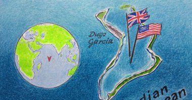 &quot;The Diego Garcia military base has played a critical role in numerous U.S. operations, from Afghanistan to the Middle East.&quot; (Illustration by Erhan Yalvaç)