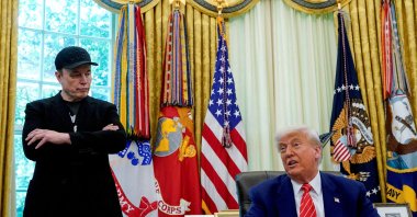 U.S. President Donald Trump and Elon Musk attend a press conference at the White House, Washington, D.C., U.S., May 30, 2025. (Reuters Photo)