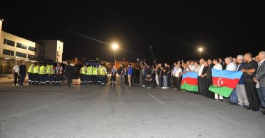 The bodies of Azerbaijani citizens killed in Russia brought to Baku, June 30, 2025. (IHA Photo)