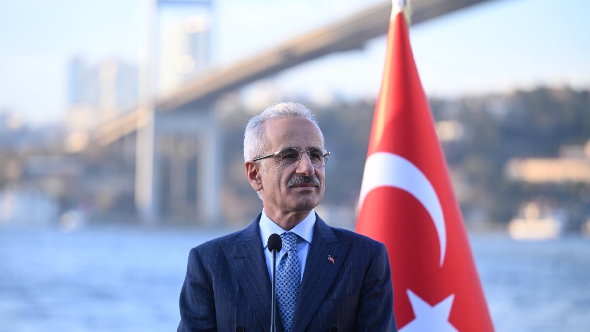 Transport and Infrastructure Minister Abdulkadir Uraloğlu is seen in Istanbul, Türkiye, in this photo shared on July 1, 2025. (DHA Photo)