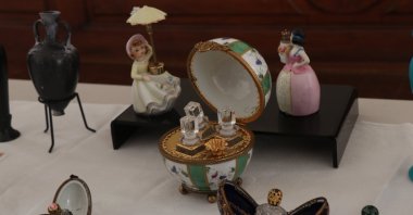 Perfumes on display at World Fragrance Day, Paris, France, July 25, 2025. (AA Photo)