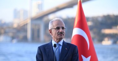 Transport and Infrastructure Minister Abdulkadir Uraloğlu is seen in Istanbul, Türkiye, in this photo shared on July 1, 2025. (DHA Photo)